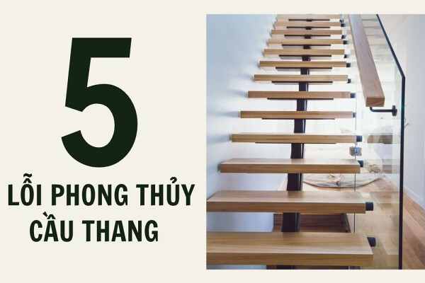 Lỗi phong thủy khi xây cầu thang giữa nhà