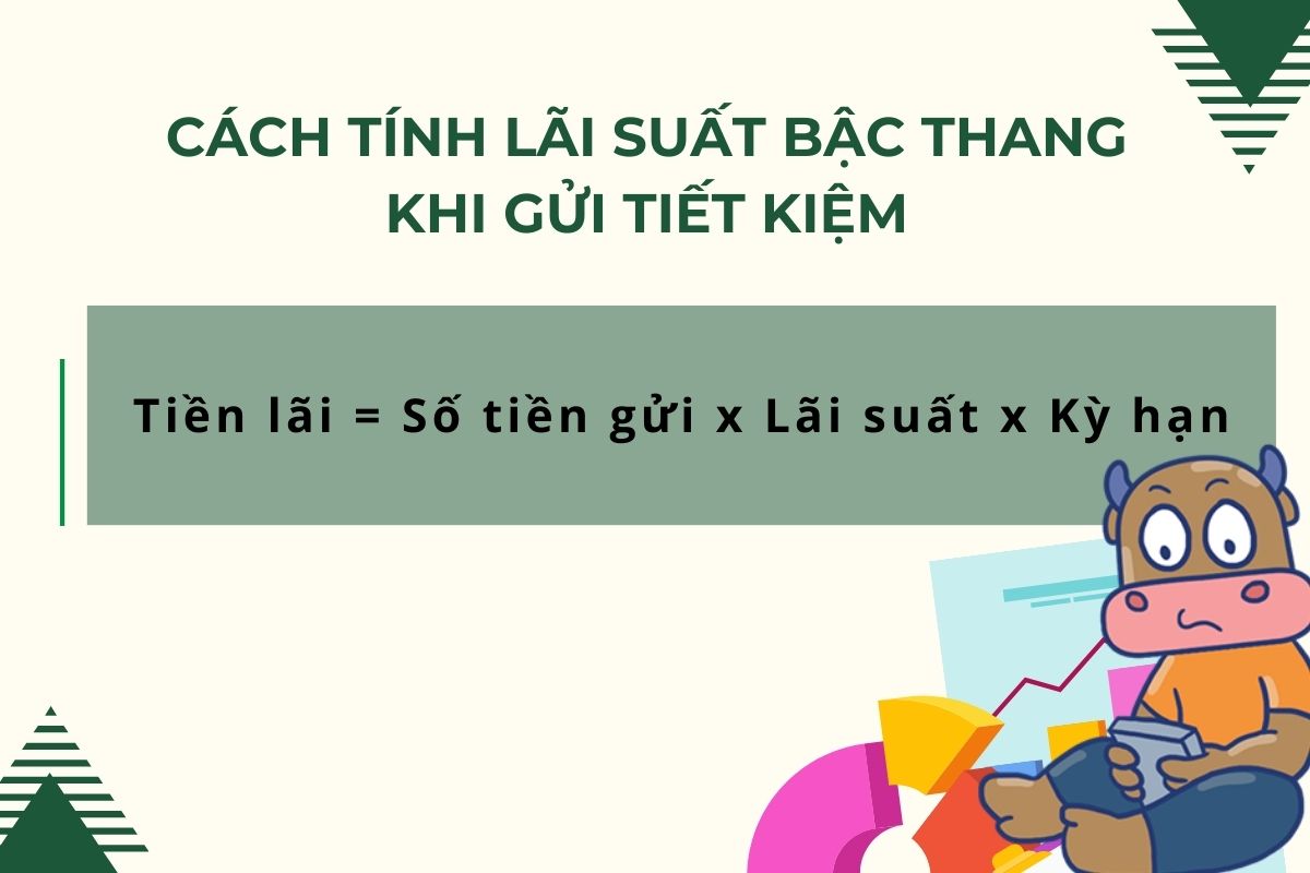 Cách tính lãi suất bậc thang khi gửi tiết kiệm